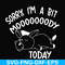 FN000226-Sorry I'm a bit Moooody today svg, png, dxf, eps file FN000226.jpg