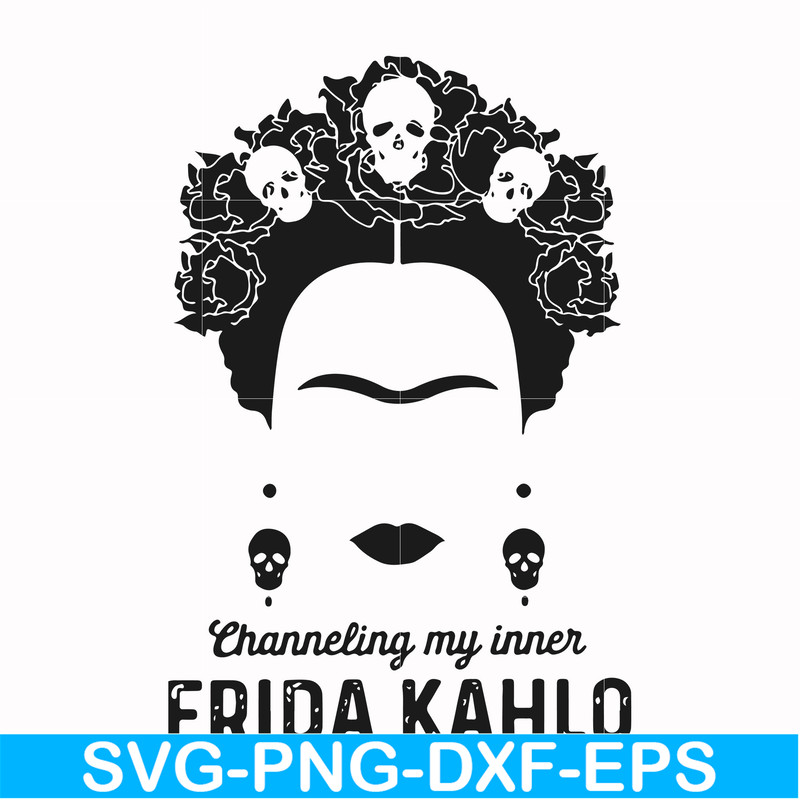 FN000354-Frida Kahlo svg, png, dxf, eps file FN000354.jpg