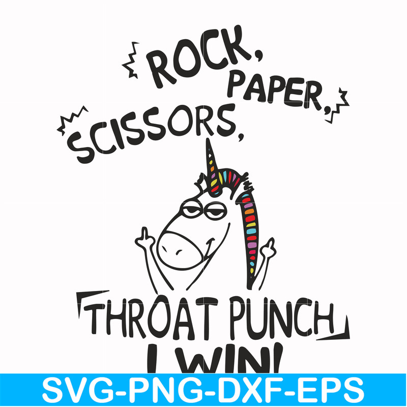 FN000368-Rock paper scissors throat punch I win svg, png, dxf, eps file FN000368.jpg