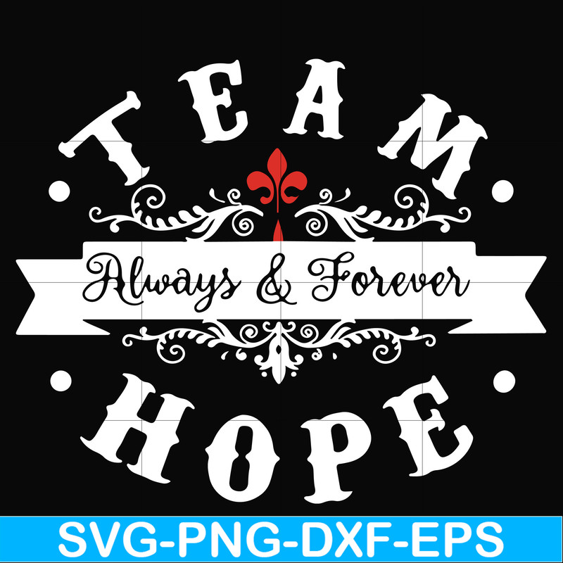 FN000520-Team always & Forever hope svg, png, dxf, eps file FN000520.jpg