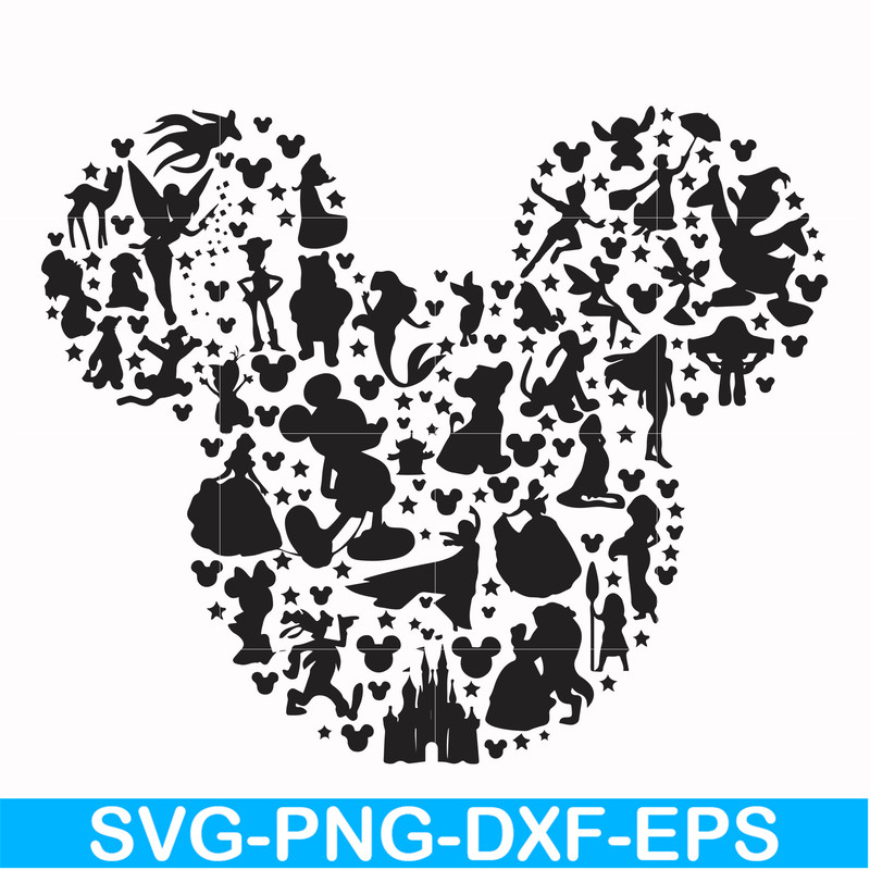 FN00062-Mickey svg, png, dxf, eps file FN00062.jpg