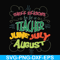 FN000734-Three reasons to be a teacher June July August svg, png, dxf, eps file FN000734.jpg
