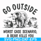 FN000874-Go outside worst case scenario a bear kills you svg, png, dxf, eps file FN000874.jpg