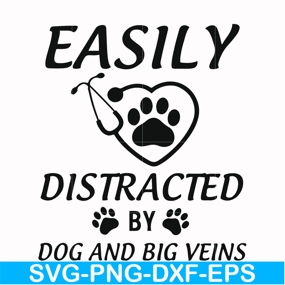 FN000958-Easily distracted by dog and big veins svg, png, dxf, eps file FN000958.jpg