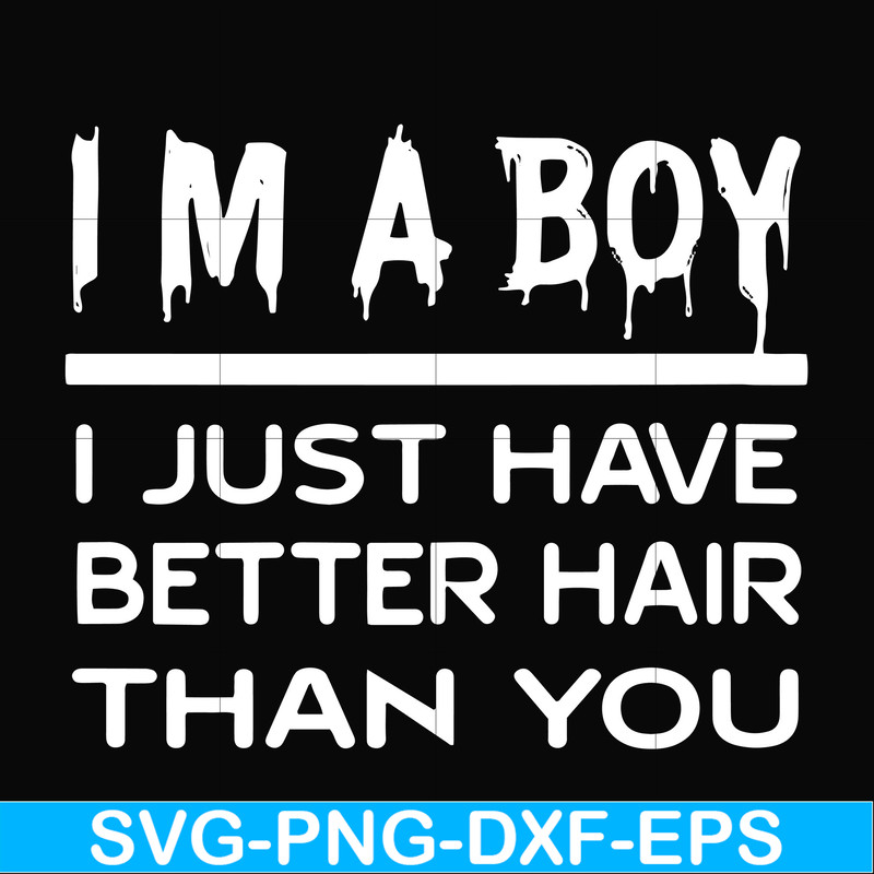 FN00096-I'm a boy I just have better hair than you svg, png, dxf, eps file FN00096.jpg