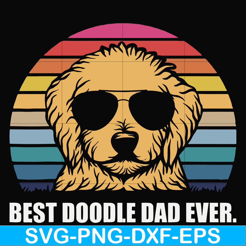 FN000966-Best doodle dad ever svg, png, dxf, eps file FN000966.jpg