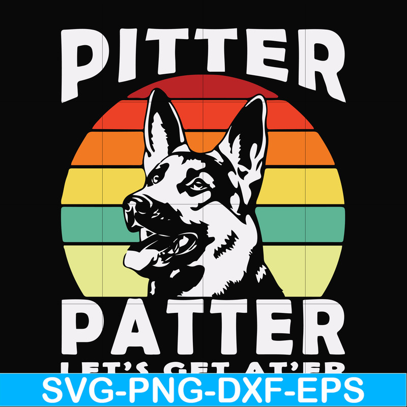 FN000977-Pitter patter let's get at'er svg, png, dxf, eps file FN000977.jpg