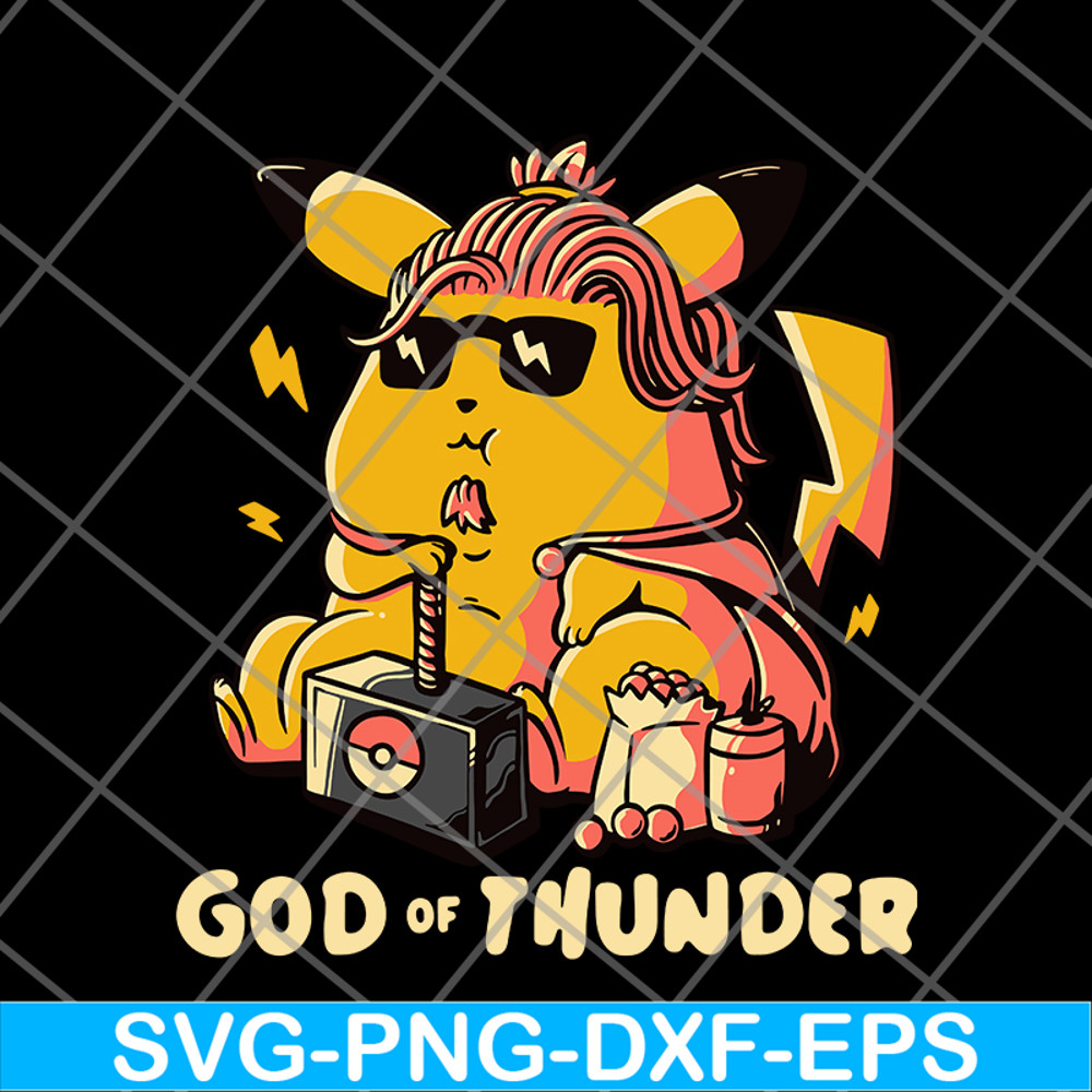 FN12062101- Pikachu God Of Thunder svg, png, dxf, eps digital file FN12062101.jpg