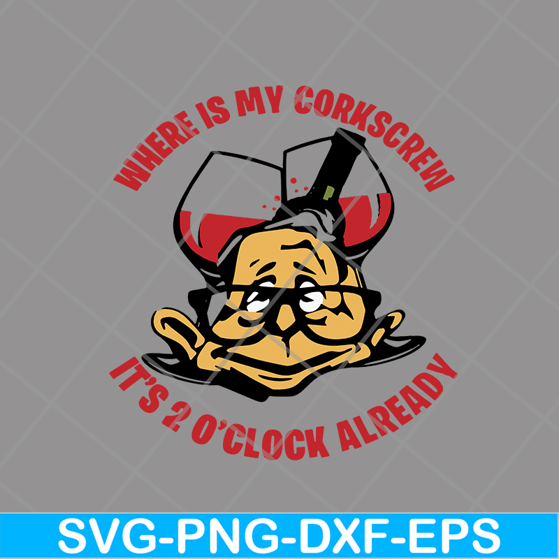 FN14062102-Wine With Dewine, It's 2 o'clock somewhere svg, png, dxf, eps digital file FN14062102.jpg