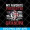 FTD05062101-My Favorite Firefighter Calls Me Grandpa American Flag svg, png, dxf, eps digital file FTD05062101.jpg