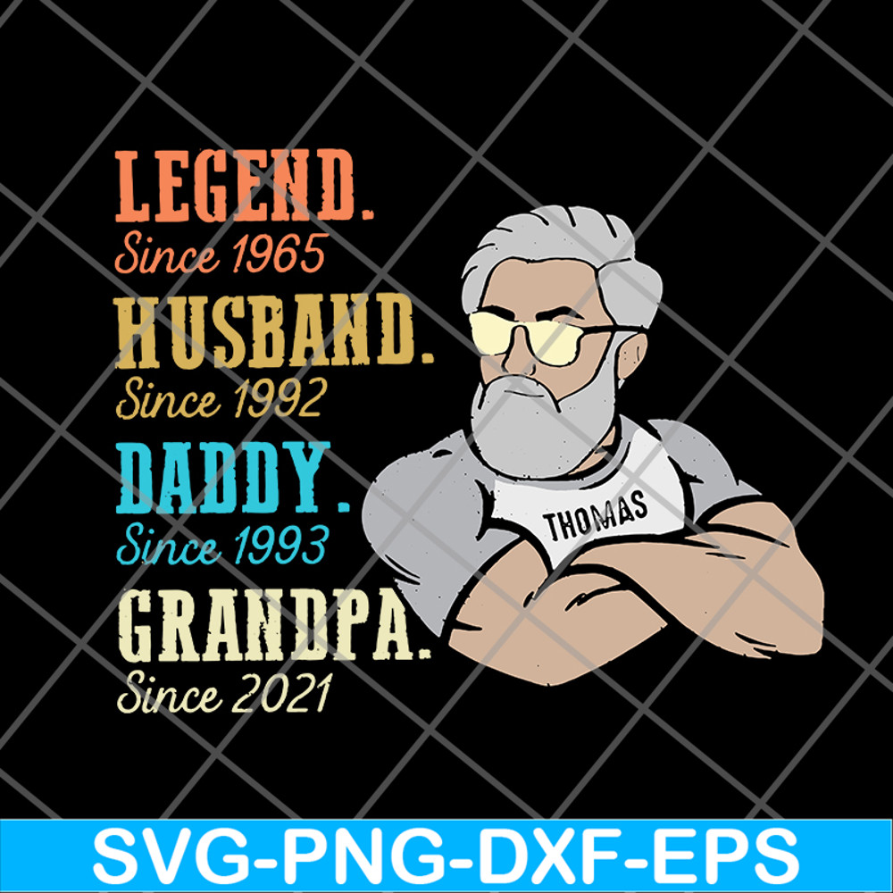 FTD07062108- Legend Husband Daddy Grandpa Since svg, png, dxf, eps digital file FTD07062108.jpg