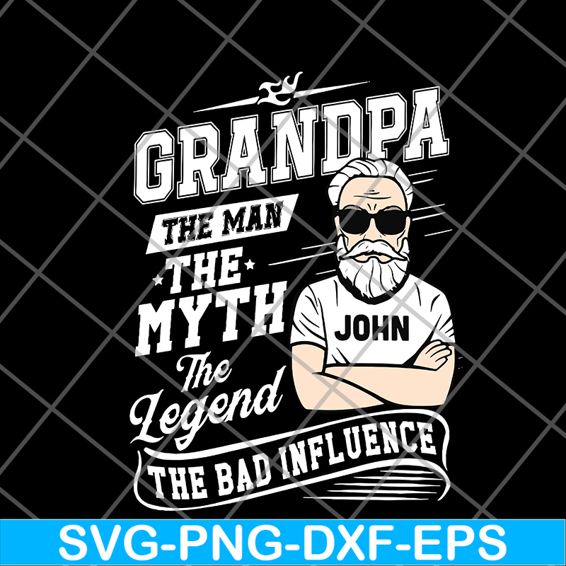 FTD10062113-Grandpa Bad Influence Old Man svg, png, dxf, eps digital file FTD10062113.jpg