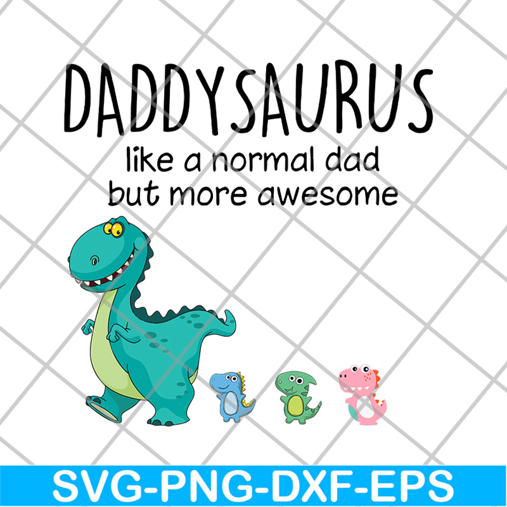 FTD10062114-Daddysaurus and kids svg, png, dxf, eps digital file FTD10062114.jpg