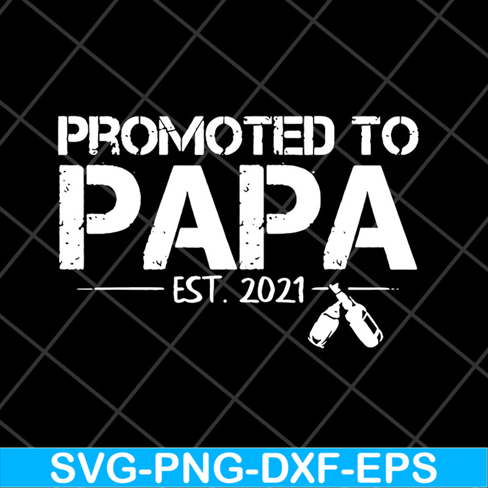 FTD28042118-Promoted to papa 2021 svg, Fathers day svg, png, dxf, eps digital file FTD28042118.jpg