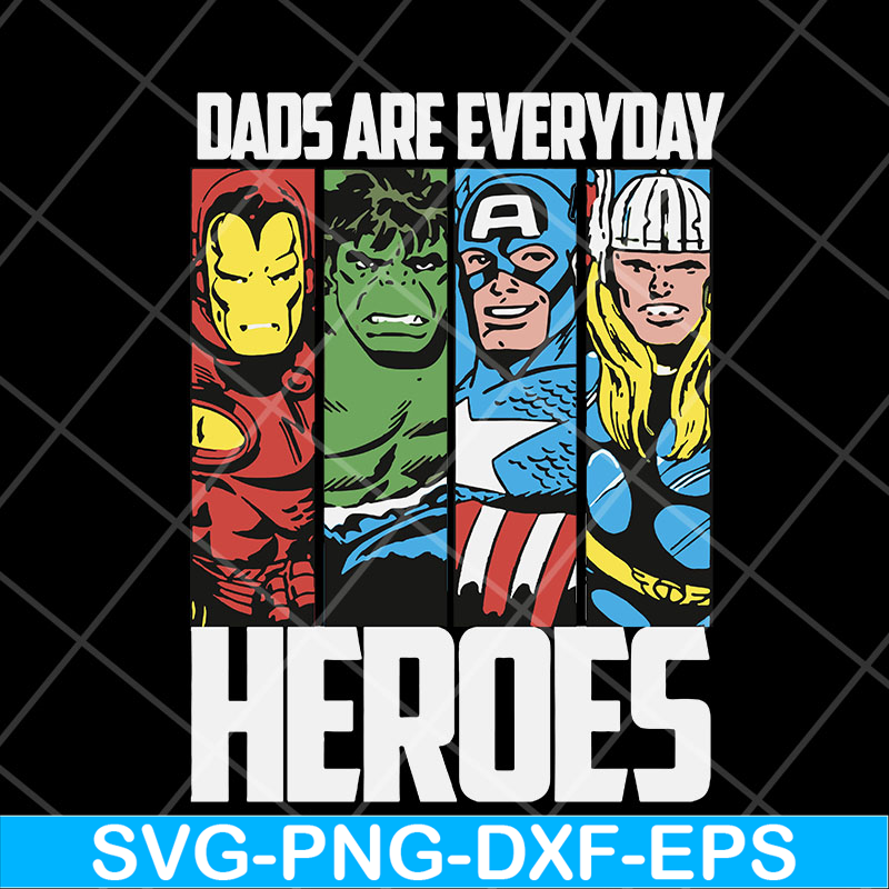 FTD29042102-Dad are everyday heroes svg, Fathers day svg, png, dxf, eps digital file FTD29042102.jpg