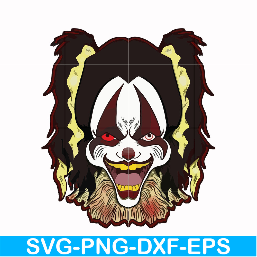 HLW0016-Clown svg, halloween svg, png, dxf, eps digital file HLW0016.jpg