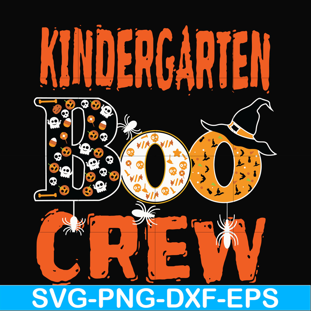 HLW2007208-Kindergarten boo crew svg, halloween svg, png, dxf, eps digital file HLW2007208.jpg