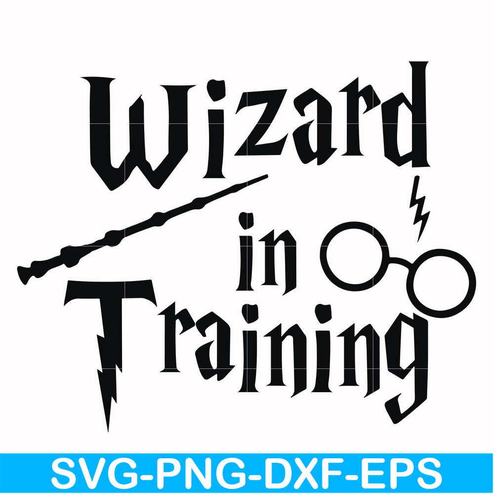 HRPT0001-Wizard in training svg, png, dxf, eps file HRPT0001.jpg