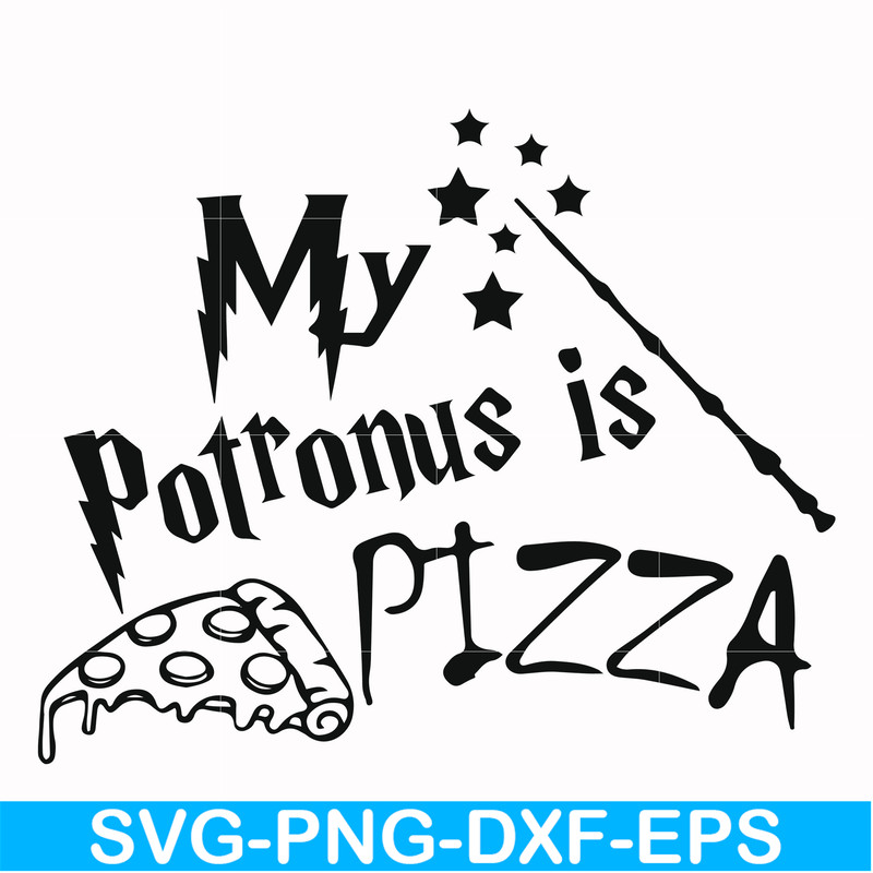 HRPT00012-My potronus is pizza svg, png, dxf, eps file HRPT00012.jpg