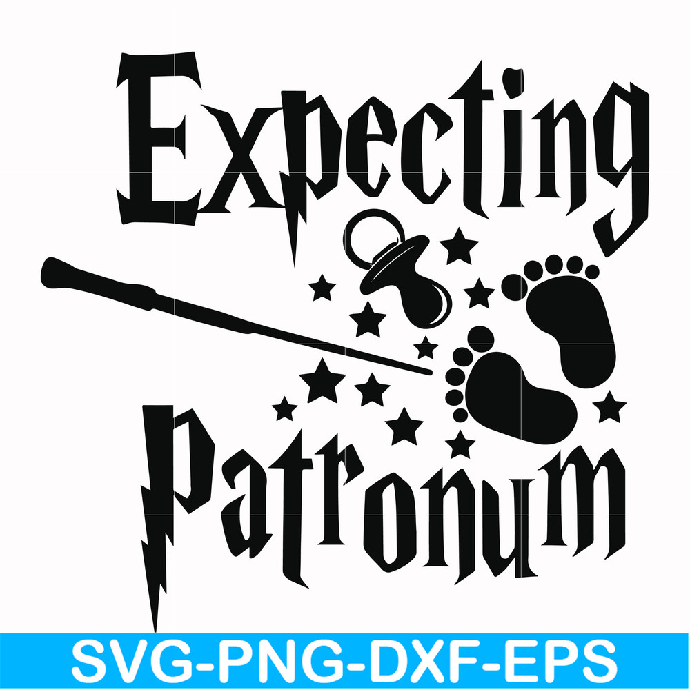 HRPT00039-Expecting patronum svg, png, dxf, eps file HRPT00039.jpg