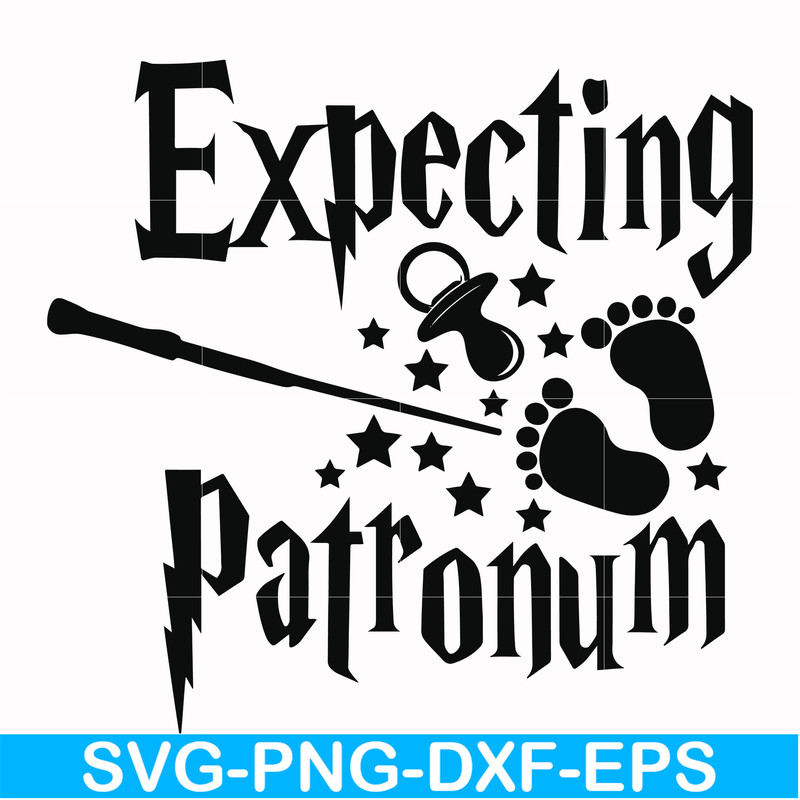 HRPT00039-Expecting patronum svg, png, dxf, eps file HRPT00039.jpg
