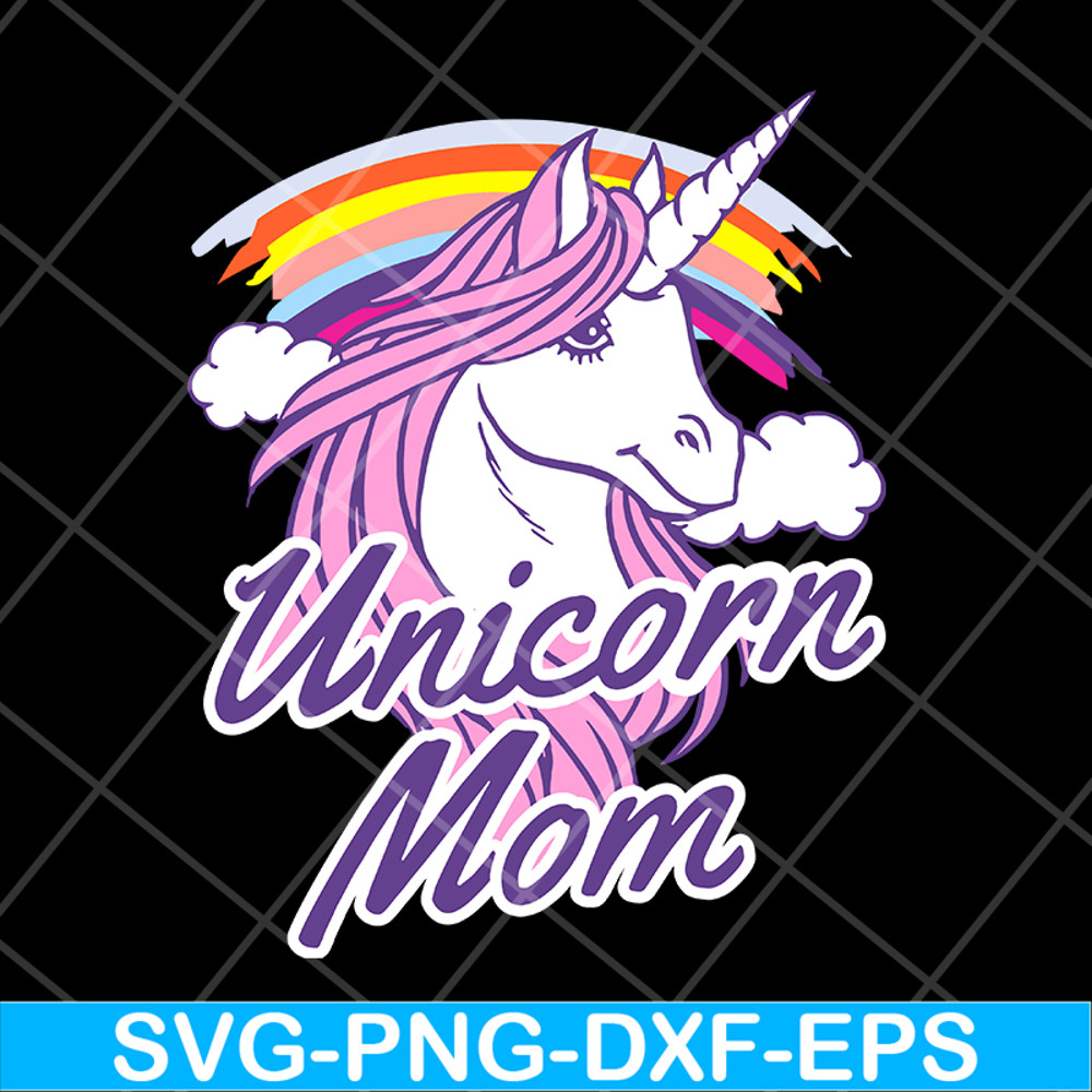 MTD04042103-Unicorn Mom svg, Mother's day svg, eps, png, dxf digital file MTD04042103.jpg