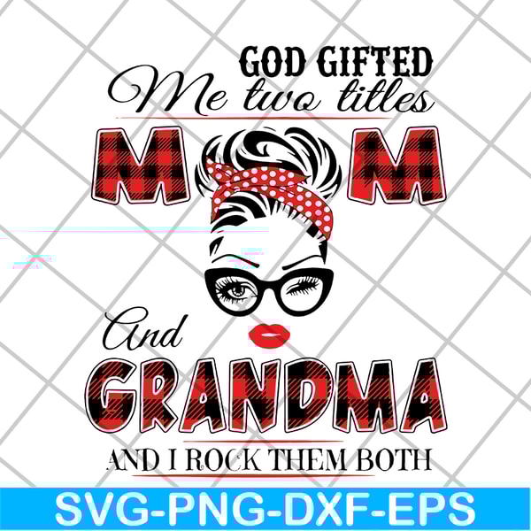 MTD04042137-God gifted me two little svg, Mother's day svg, eps, png, dxf digital file MTD04042137.jpg