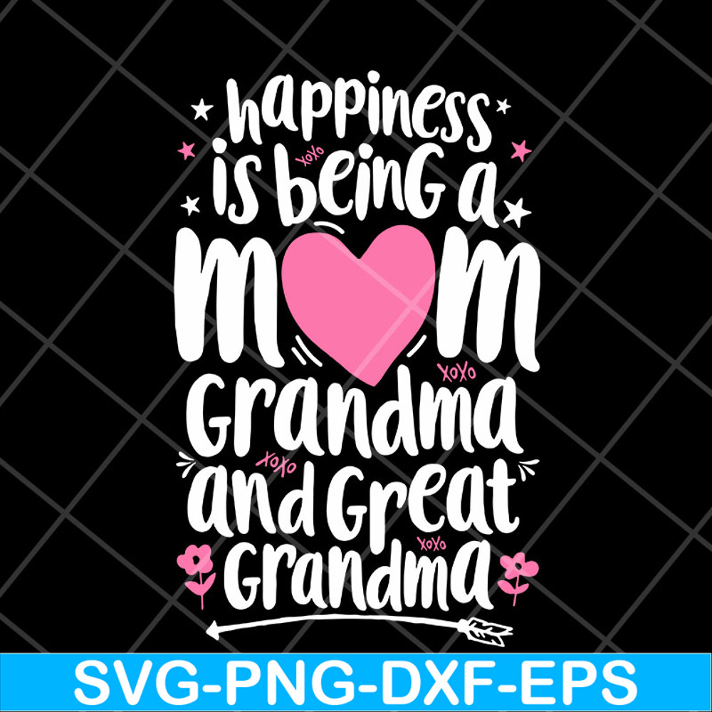MTD23042107-Happiness mom svg, Mother's day svg, eps, png, dxf digital file MTD23042107.jpg