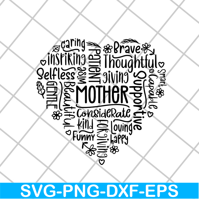 MTD26042108-Mother heart svg, Mother's day svg, eps, png, dxf digital file MTD26042108.jpg