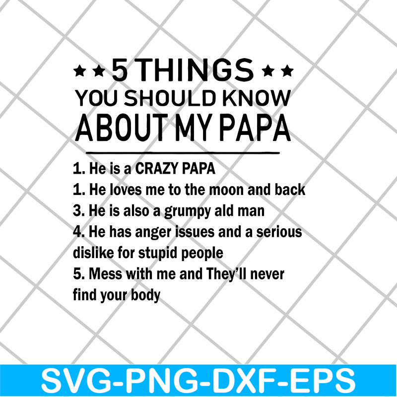 MTD27042115-5 thing you should know about my papa svg, Mother's day svg, eps, png, dxf digital file MTD27042115.jpg