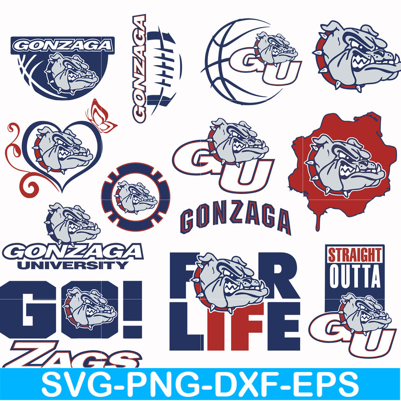 NCAA0000254-Gonzaga Bulldogs svg, png, dxf, eps file NCAA0000254.jpg