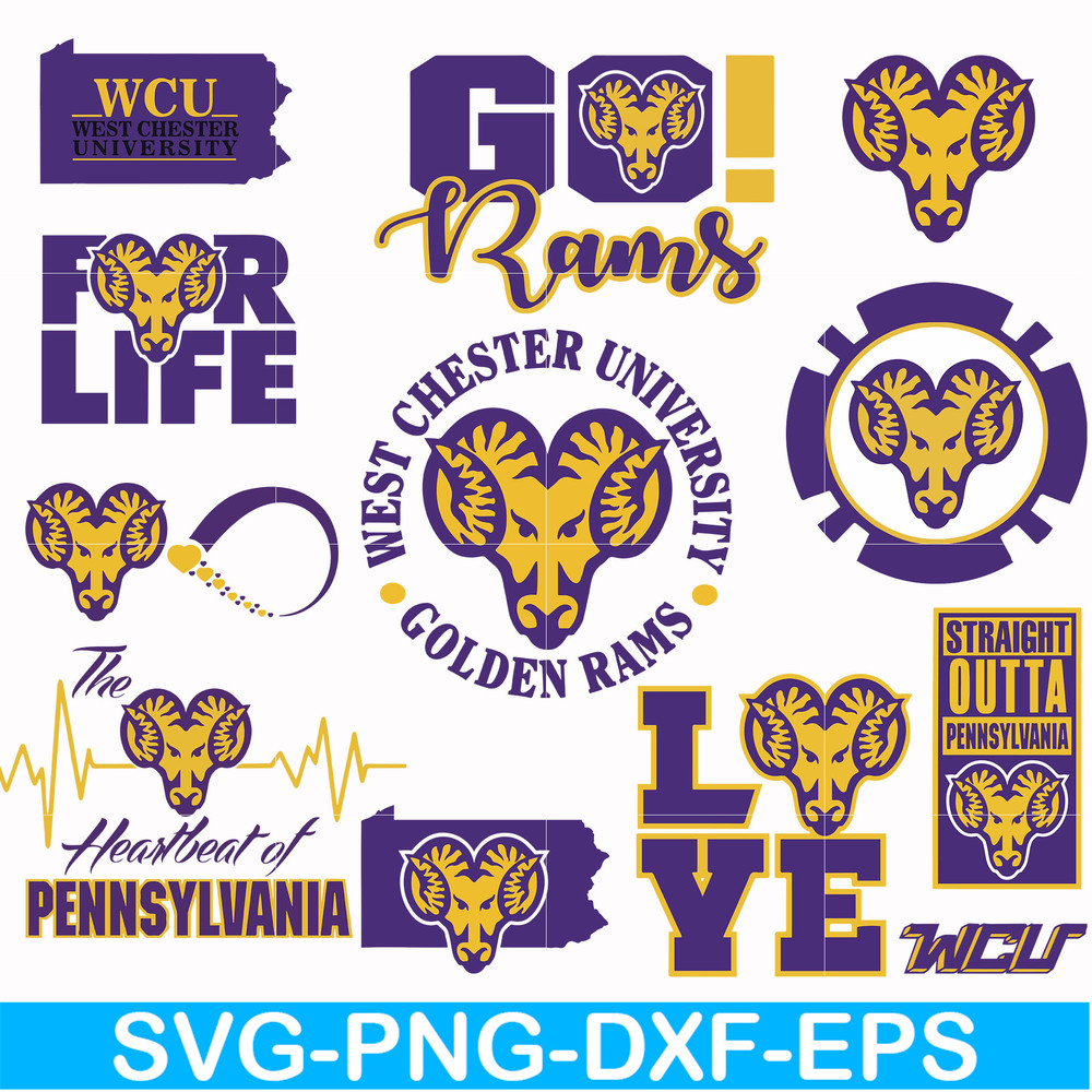 NCAA0000340-West Chester University svg, png, dxf, eps file NCAA0000340.jpg