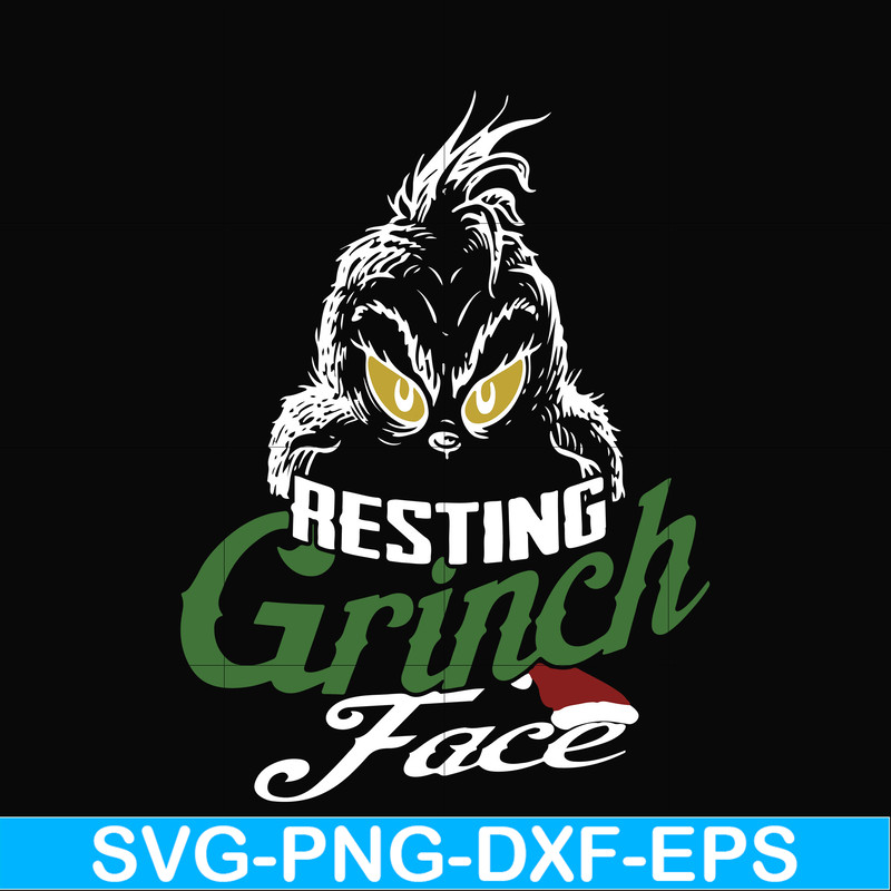 NCRM0006-Resting grinch face svg, png, dxf, eps digital file NCRM0006.jpg
