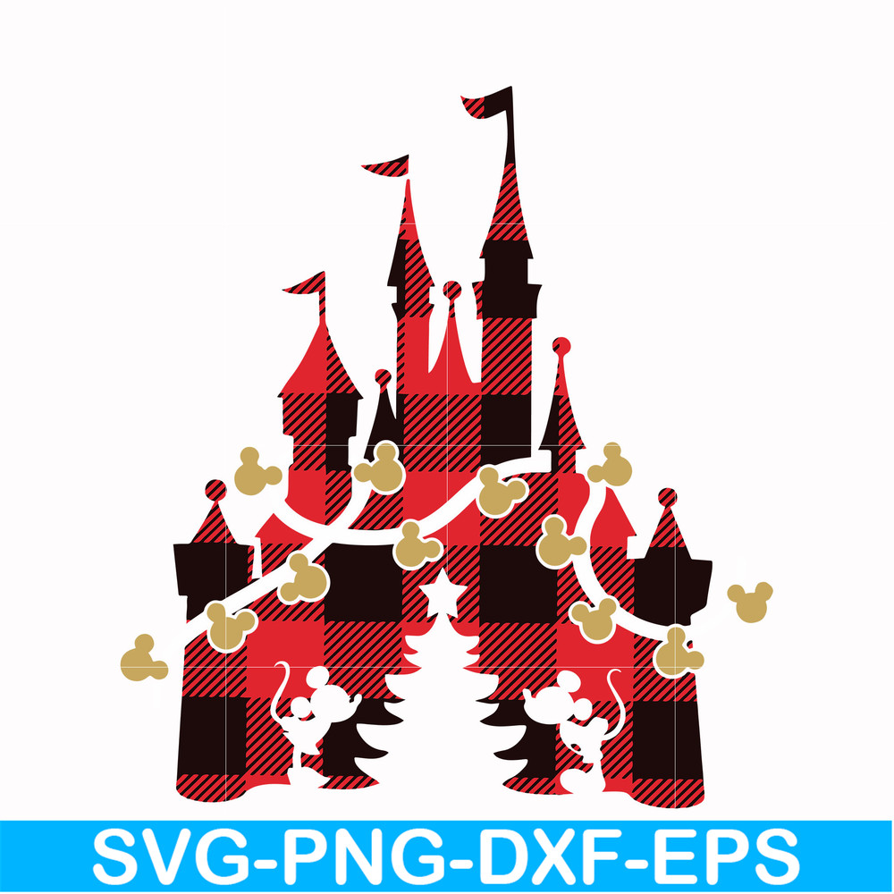 NCRM0097-Disney castle Christmas svg, png, dxf, eps digital file NCRM0097.jpg