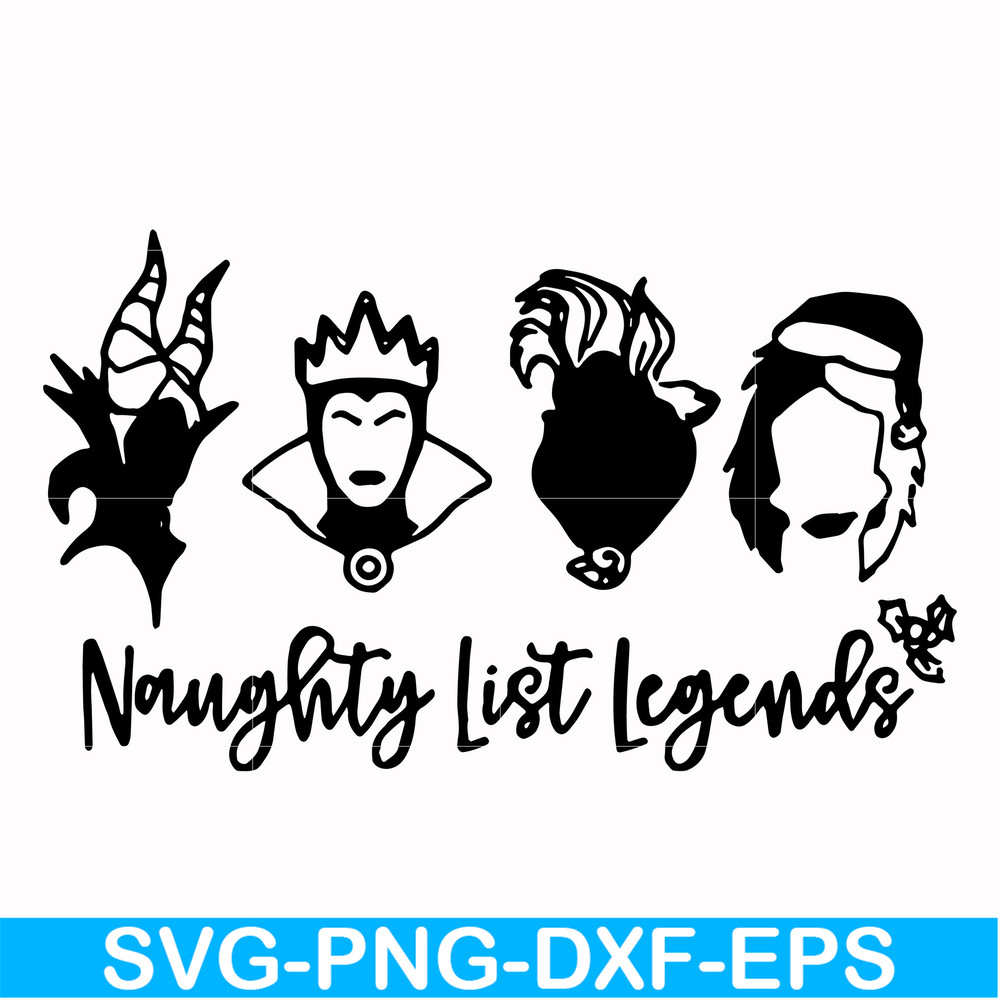 NCRM0102-Naughty list legends svg, png, dxf, eps digital file NCRM0102.jpg