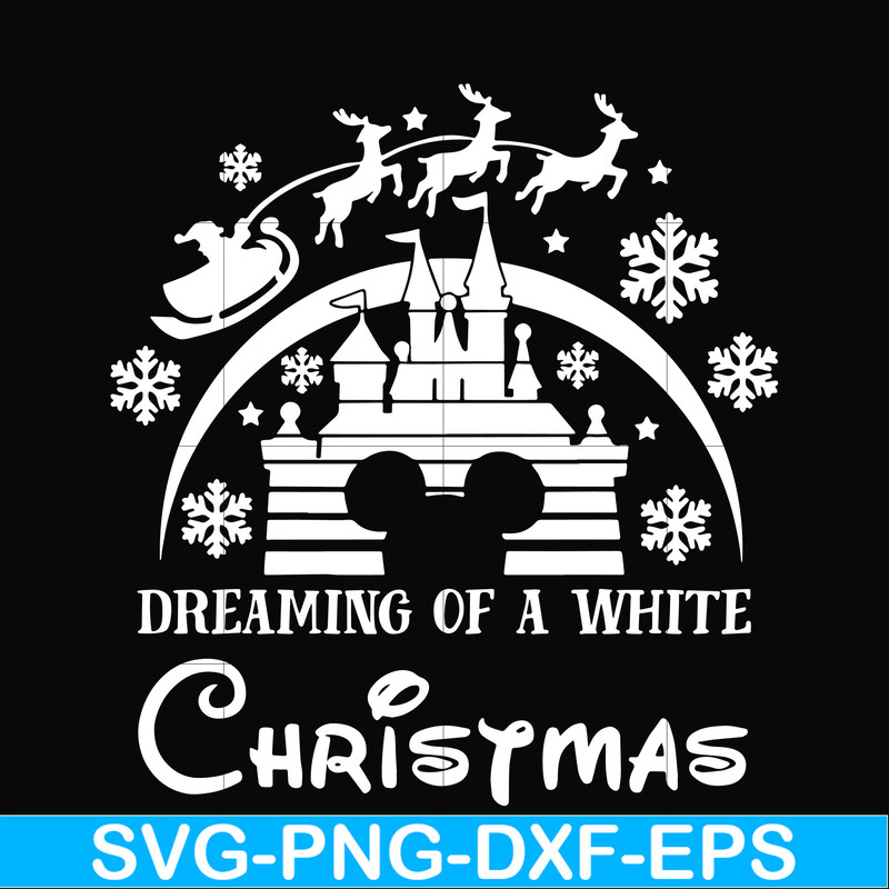 NCRM0108-Dreaming of a white christmas svg, png, dxf, eps digital file NCRM0108.jpg