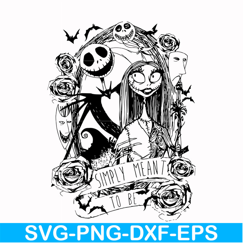 NCRM0113-simply meant svg, Jack Skellington And Sally svg, png, dxf, eps digital file NCRM0113.jpg