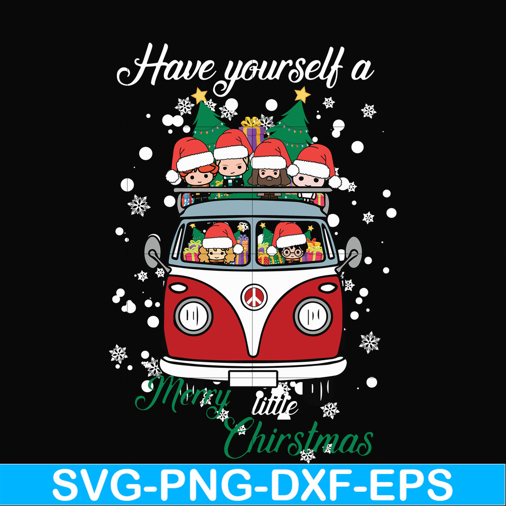 NCRM0143-Have yourself a merry little christmas svg, harry potter svg, png, dxf, eps digital file NCRM0143.jpg