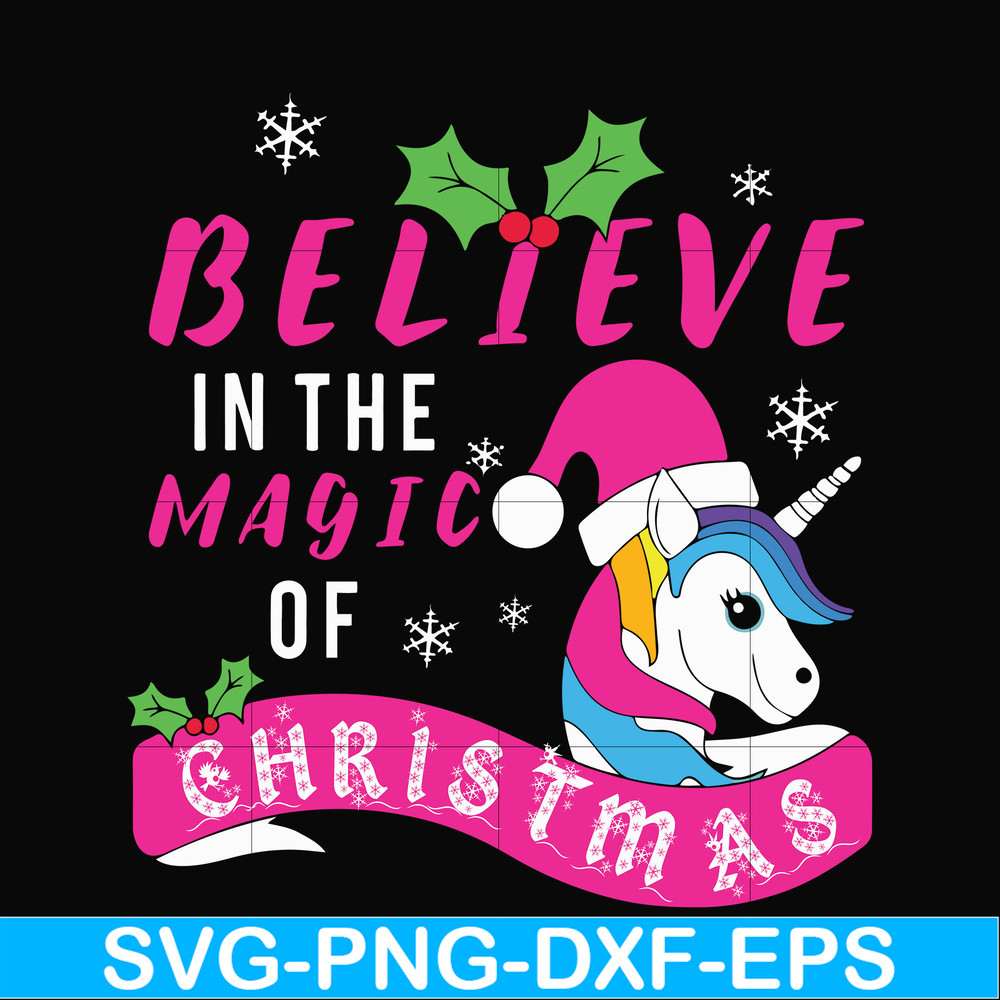 NCRM0182-Believe in the magic of christmas svg, png, dxf, eps digital file NCRM0182.jpg