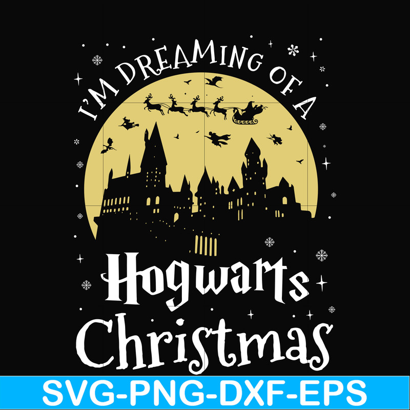 NCRM14072013-Im dreaming of a hogwarts christmas svg, png, dxf, eps digital file NCRM14072013.jpg