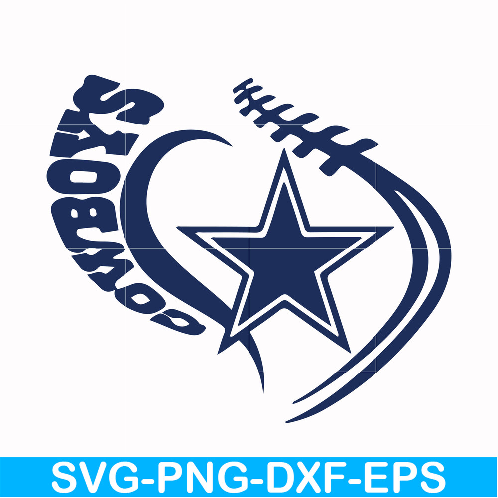 NFL0000100-Cowboys heart, svg, png, dxf, eps file NFL0000100.jpg