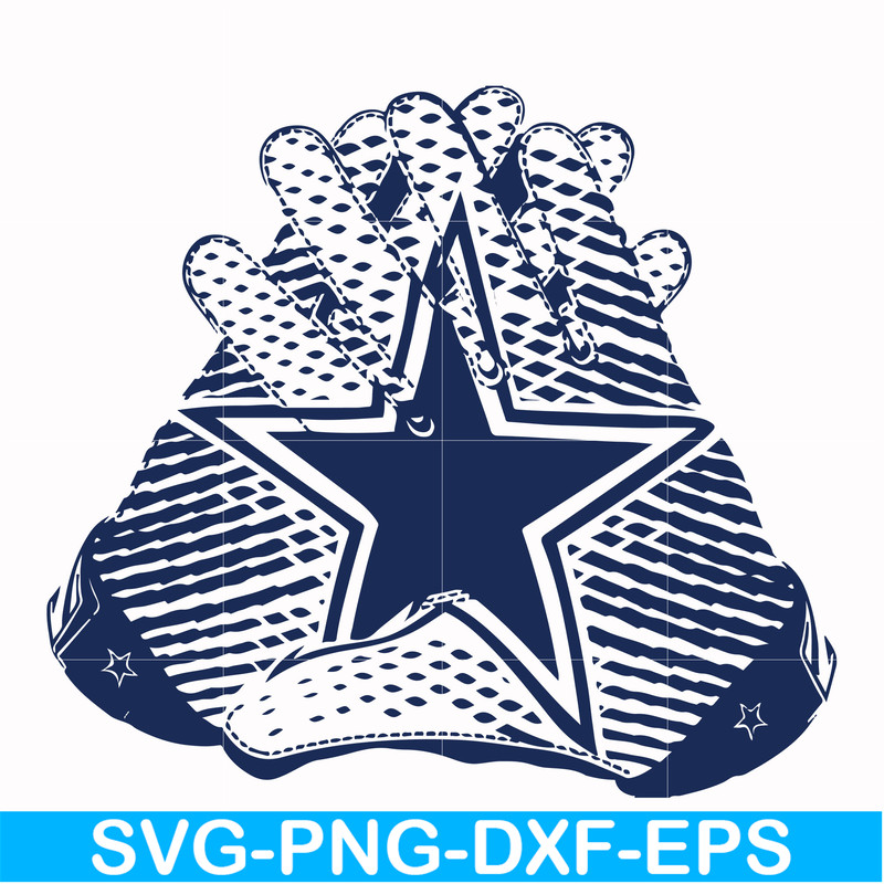 NFL0000104-Cowboys gloves, svg, png, dxf, eps file NFL0000104.jpg