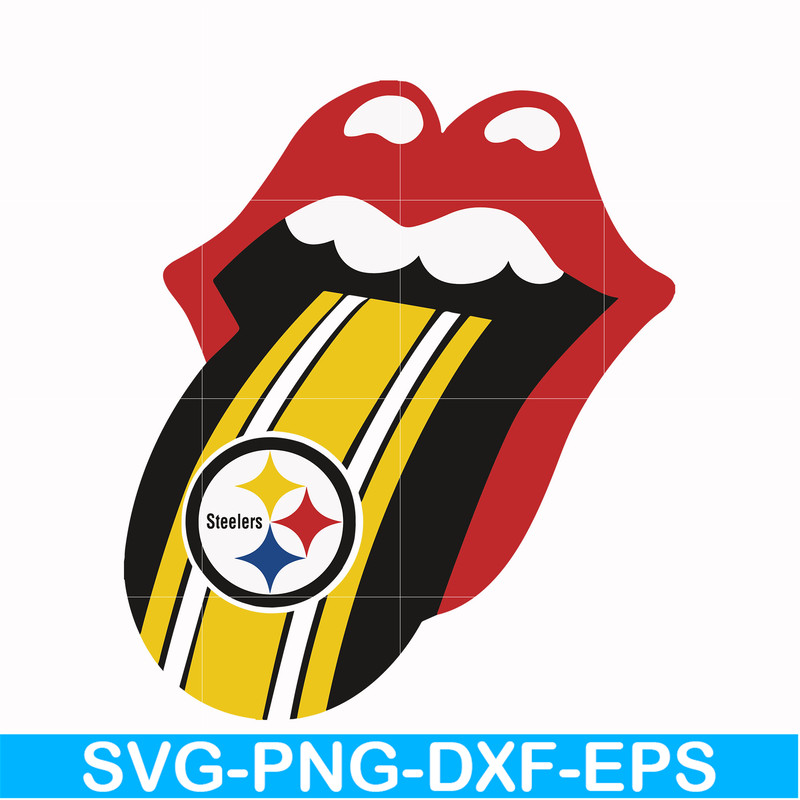 NFL0000168-Steelers lips, svg, png, dxf, eps file NFL0000168.jpg