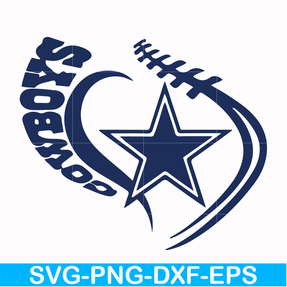 NFL0000202-Cowboys heart, svg, png, dxf, eps file NFL0000202.jpg
