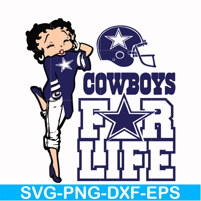 NFL0000203-Cowboys for life, svg, png, dxf, eps file NFL0000203.jpg