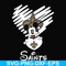 NNFL0031-Saints heart svg, png, dxf, eps digital file NNFL0031.jpg