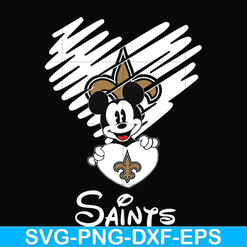 NNFL0031-Saints heart svg, png, dxf, eps digital file NNFL0031.jpg