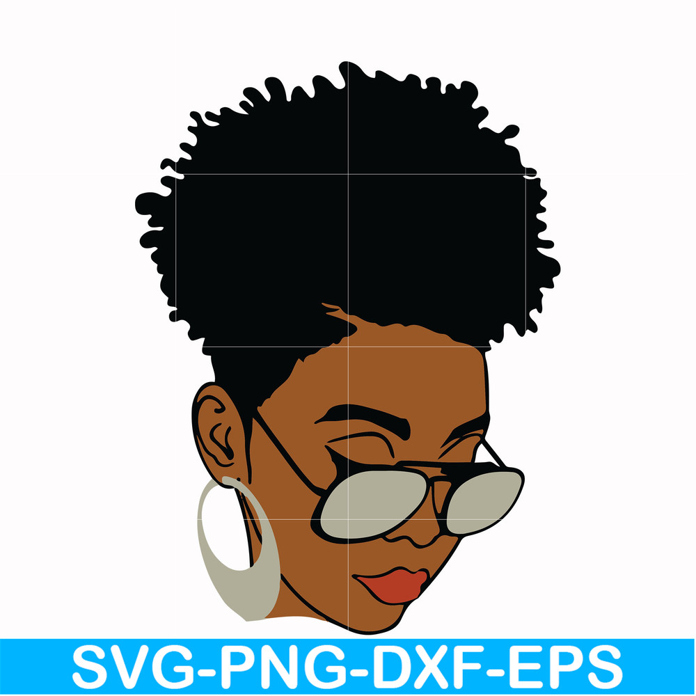 OTH00017-Unbothered Black Girl Svg, Afro Woman Svg, African American Woman svg, png, dxf, eps file OTH00017.jpg