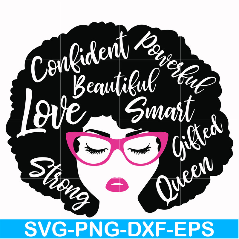 OTH0004-Unbothered Black Girl Svg, Afro Woman Svg, African American Woman svg, png, dxf, eps file OTH0004.jpg