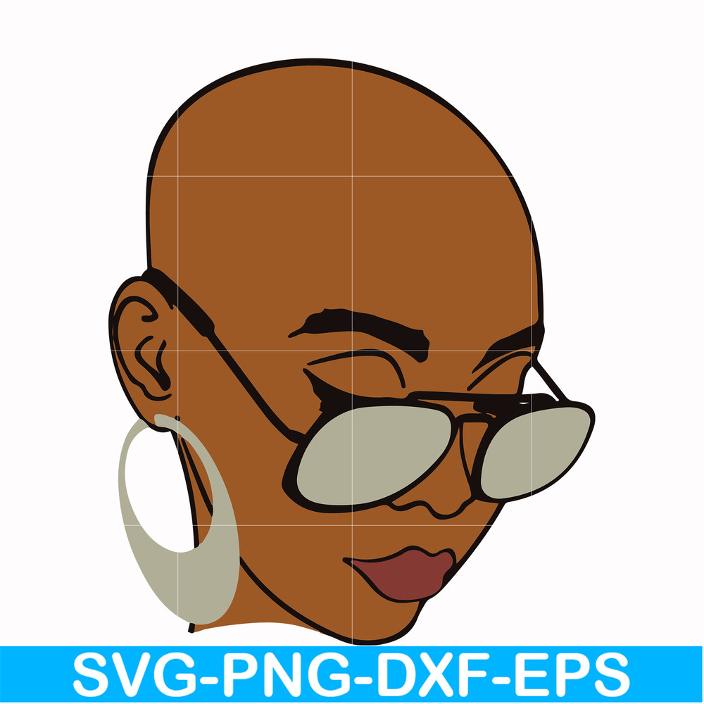OTH0005-Unbothered Black Girl Svg, Afro Woman Svg, African American Woman svg, png, dxf, eps file OTH0005.jpg